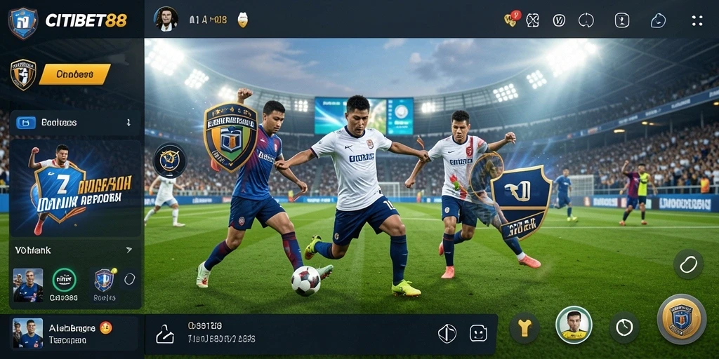 Tampilan utama gameplay CITIBET88 yang menampilkan berbagai olahraga.