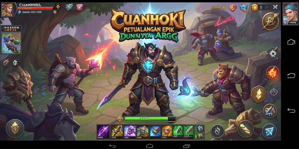Tampilan aksi epik dalam gameplay ARPG CUANHOKI.