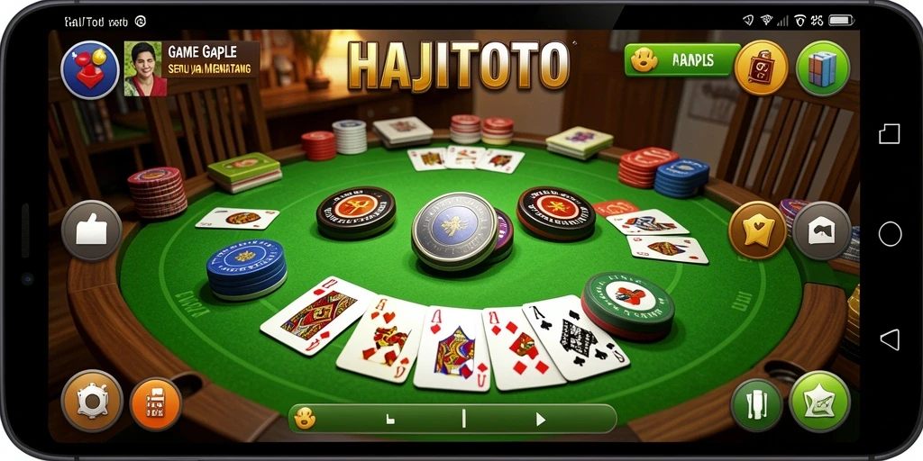 Tampilan menarik dari gameplay HAJITOTO di dalam permainan Gaple.