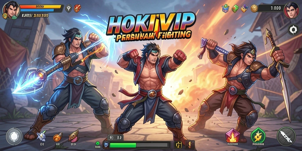 Tampilan gameplay HOKIVIP yang menegangkan saat pertarungan berlangsung.