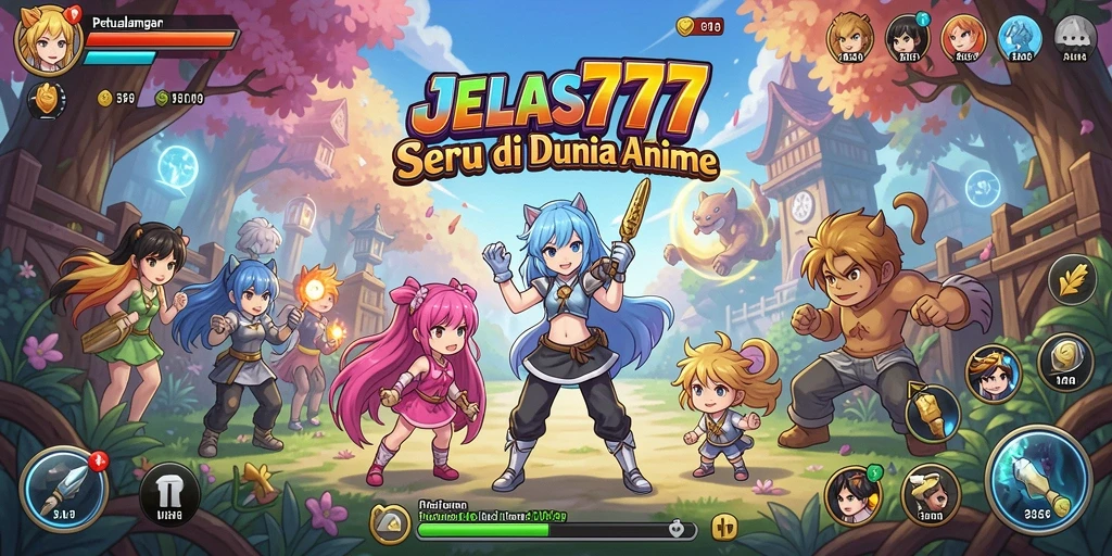 Screenshot gameplay JELAS777 yang menunjukkan karakter anime dalam aksi.