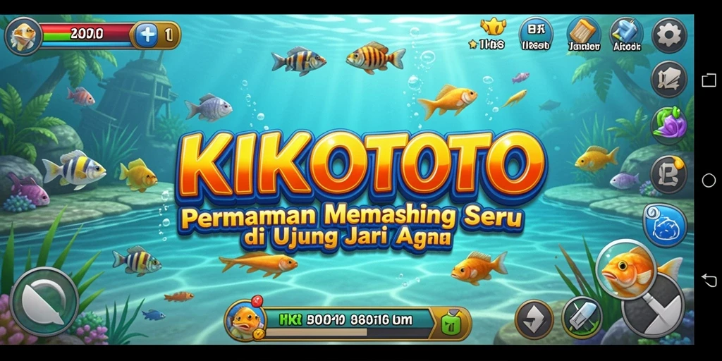 Tangkapan ikan yang menakjubkan dalam gameplay KIKOTOTO.