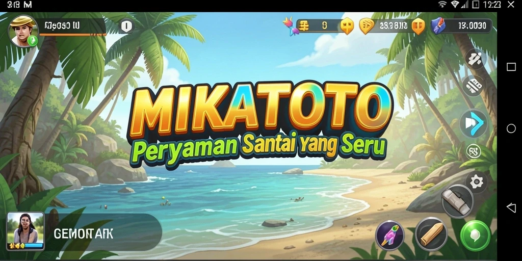 Tampilan gameplay MIKATOTO yang menyenangkan dan menarik.