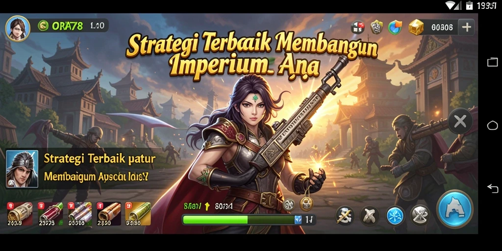 Tangkapan layar gameplay ORA78 yang menunjukkan strategi mendalam dalam membangun kerajaan.