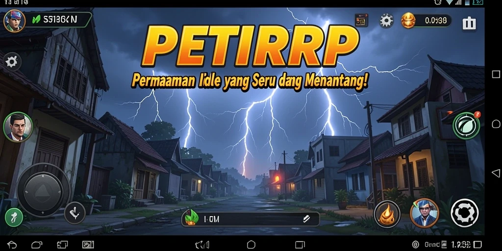 Screenshot gameplay PETIRRP yang menarik dengan mekanik Idle.