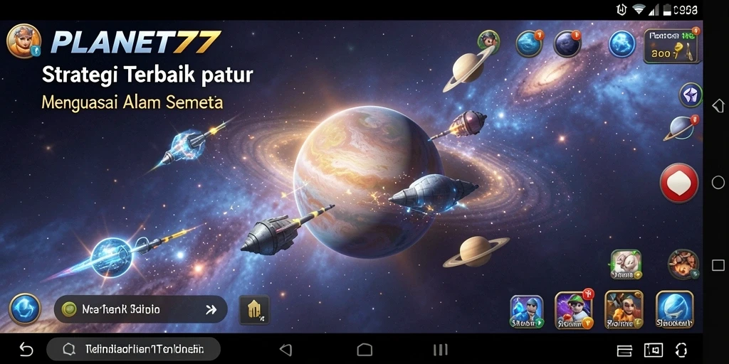 Tampilan gameplay epik dan taktis dari PLANET77.