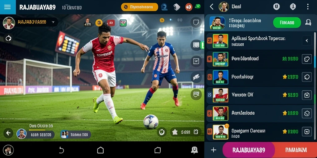 Tampilan gameplay menarik dari aplikasi Sportsbook RAJABUAYA89.