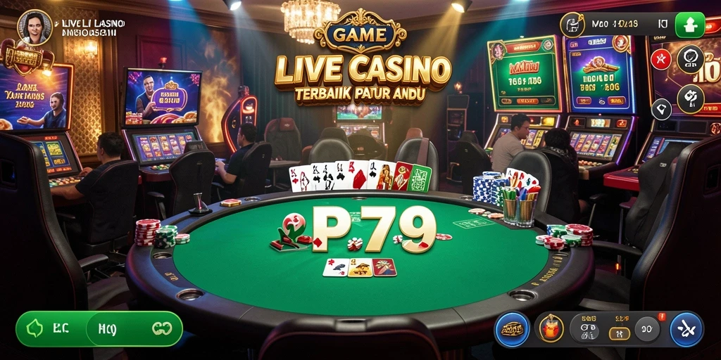 Gameplay Live Casino yang seru di RP79 dengan dealer profesional.