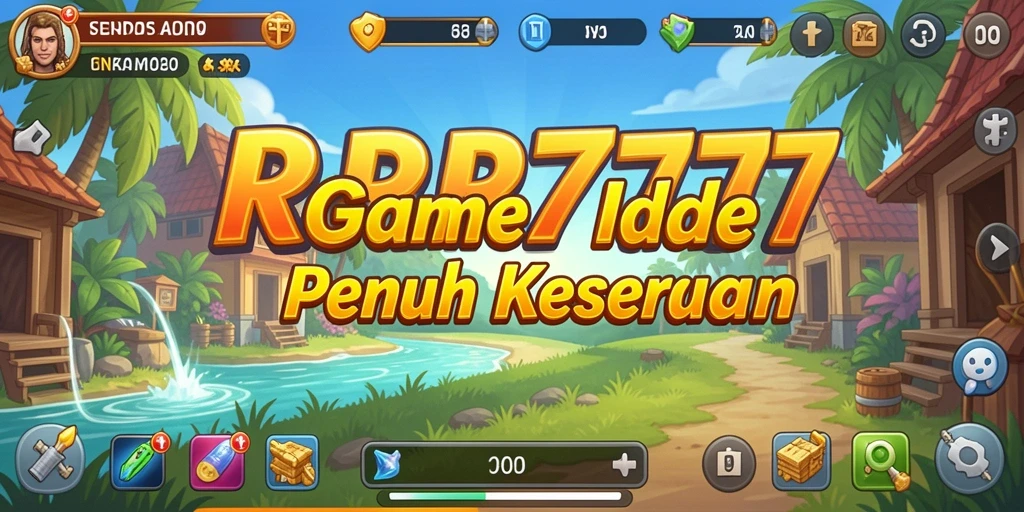 Screenshot menunjukkan gameplay RPRP777 yang memikat dengan karakter lucu.