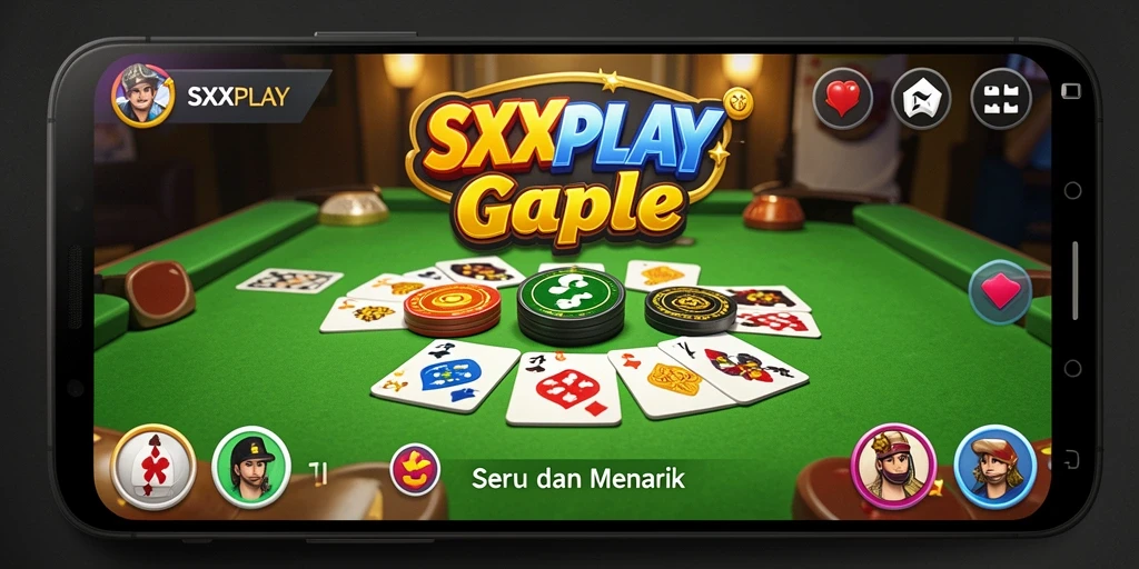 Tampilan gameplay menarik dari SXXPLAY yang penuh keseruan Gaple.