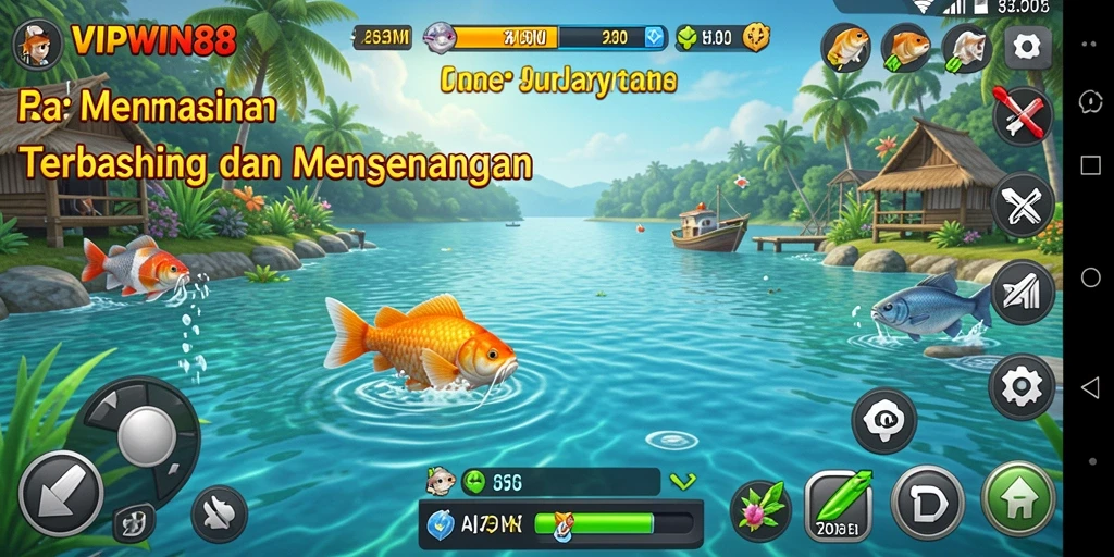 Gameplay seru memancing ikan besar di VIPWIN88.