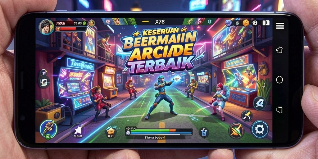 Tampilan gameplay seru X78 yang penuh tantangan.